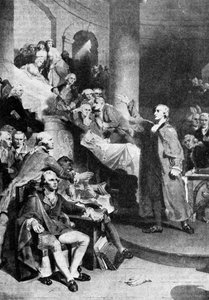 Patrick Henry 1736-1799, amerikansk revolusjonær, 1775 1935.