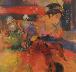 Sommerroser av Peter Graham (Contemporary)