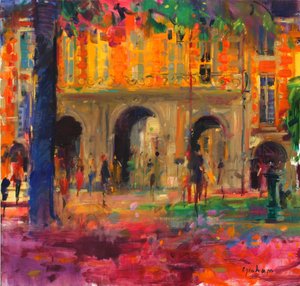 Den kongelige paviljongen, Place des Vosges av Peter Graham (Contemporary)