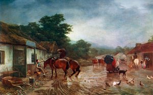 En regnværsdag, 1870, 1912.