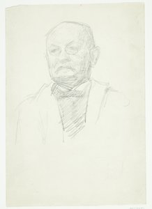 Portrett av maleren Kristian Zahrtman. Bystebilde av Peter Hansen