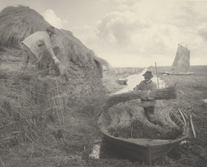 Ricking the Reed, 1886. Skapere: Dr Peter Henry Emerson, Thomas Frederick Goodall. av Peter Henry Emerson, Thomas Frederick Goodall