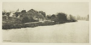 Brickfield ved elven Bure (Norfolk) av Peter Henry Emerson