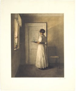 Ung jente med et brett av Peter Vilhelm Ilsted