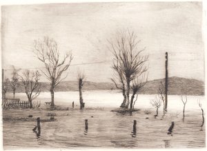 Vinterlandskap på Tyreholm av Peter Vilhelm Ilsted