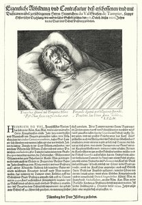 Kroppen til Henri du Val, Comte de Dampierre av Peter Isselburg