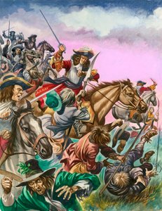 Hertugen av Monmouth i slaget ved Sedgemoor. av Peter Jackson