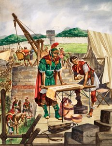 Keiser Hadrian kontrollerer arbeidet av Peter Jackson