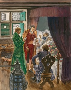 Mozarts død i Wien i 1791, bare trettifem år gammel av Peter Jackson
