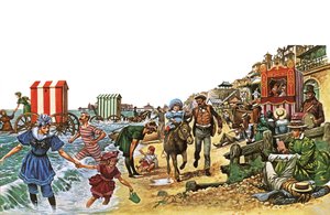 Viktoriansk strandscene av Peter Jackson