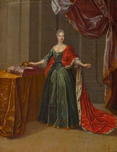 Portrett av prinsesse Maria Antonia av Bayern 1724-1780, kurfyrste av Sachsen.