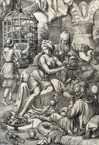 Sultan Bayezid I (eller Bajazet av Peter Johann Nepomuck Geiger