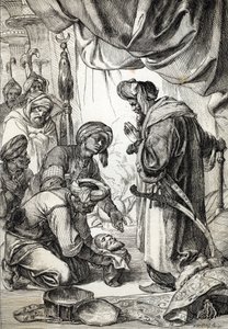 Lederen til Ali Pasha av Janina (1750-1822) presentert av Sicars til Sultan Mahmud II