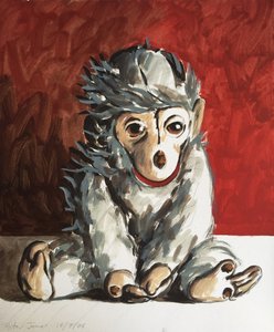 White Monkey on Red, 2006