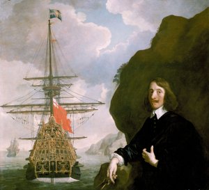 Peter Pett og «Havenes hersker» (1637), ca. 1645–50 (olje på lerret) av Peter Lely