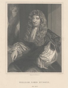 Portrett av Lord William Russell, gravert av H. Robinson av Peter Lely