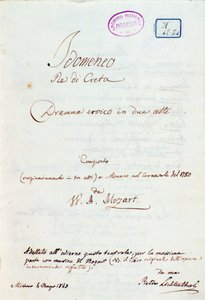 Første side av Lichtenthals tilpasning av Mozarts 
