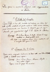 Forord til librettoen til Lichtenthals bearbeidelse av Mozarts 