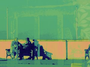 HARTLEPOOL COUPLE, 2014 (digitalt forbedret bilde) av Peter McClure