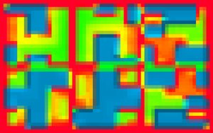 RED BORDELINE, 2014, (digitalt bilde) av Peter McClure