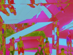 VENICE BEACH OPP-NED, 2014 (DIGITALT BILDE) av Peter McClure