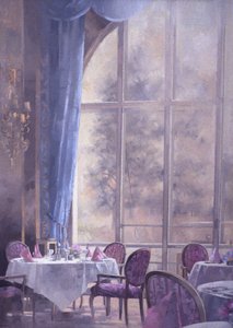 Corner of the Ritz (olje på lerret) av Peter Miller