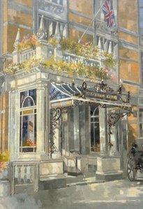 The Connaught Hotel, London (olje på lerret) av Peter Miller