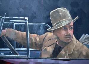 Walt Disney (olje på lerret)
