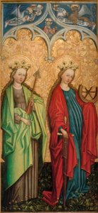 De hellige Ursula og Katarina av Alexandria av Peter Murer