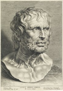 Byste av Seneca, gravert av Lucas Vorsterman av Peter Paul (after) Rubens