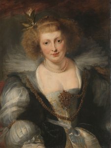 Portrett av Helena Fourment (1614-1673), kunstnerens andre kone, ca. 1650 (olje på panel)