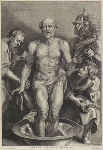 The Death of Seneca, gravert av Alexander Voet II