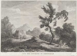 Utsikt over Birmingham, ca. 1755., ca. 1755. av Peter Paul Benazech