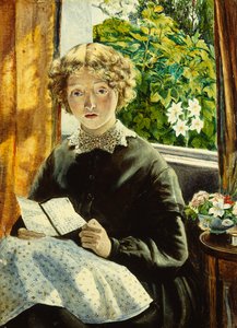 Et brev hjemmefra (olje om bord) av Peter Paul Marshall