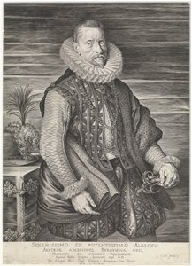 Erkehertug Albert av Østerrike (gravering) av Peter Paul Rubens