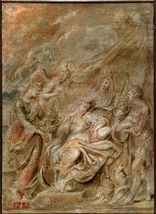 Fødsel av Dauphin, Louis XIII, 1622. av Peter Paul Rubens