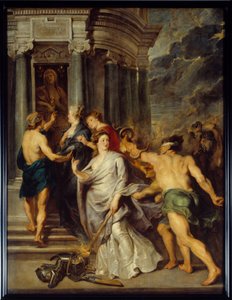 Syklus av Marie de Medicis (1573-1642): Andre krig mellom moren og sønnen mot Marie de Medicis og Louis XIII. "" Avslutningen av Peace in Angers den 10/08/1620"". Maleri av Pierre Paul (Pierre-Paul) Rubens (eller Peter Paul eller Petrus Paulus) (1577-1640 av Peter Paul Rubens