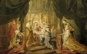 St. Ildefonso mottar kapselen av Peter Paul Rubens