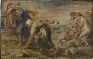 Deucalion og Pyrrha, ca 1636 av Peter Paul Rubens