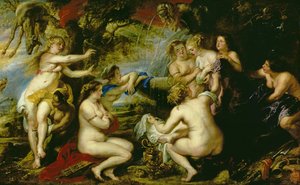 Diana og Callisto, ca. 1638-40 (olje på lerret) av Peter Paul Rubens