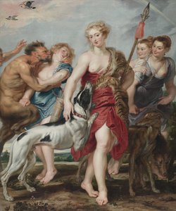 Diana og nymfene hennes på vei på jakt, ca. 1615 av Peter Paul Rubens
