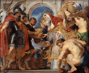 Møtet mellom Abraham og Melkisedek av Peter Paul Rubens