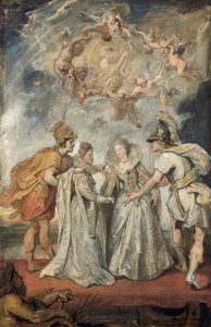 Den dynastiske forbindelsen mellom Frankrike og Spania (skisse til Medici-syklusen)