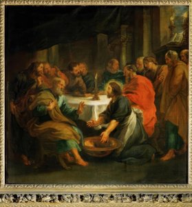 Vasking av føttene av Peter Paul Rubens