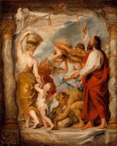 Die Mannalese. Um 1626-27 av Peter Paul Rubens