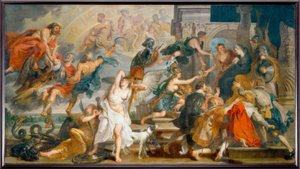 Apoteosen til Henrik IV og proklamasjonen ... av Peter Paul Rubens