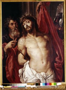 Tornekrone, Ecce Homo (Tornekrone, Ecce Homo). Maleri av Peter Paul (Pierre-Paul) Rubens (eller Peter Paul eller Petrus Paulus) (1577-1640)). Olje på tre av Peter Paul Rubens