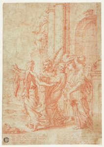 Lot og hans familie ledet ut av Sodoma av Peter Paul Rubens