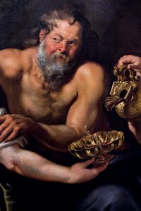 Lot og døtrene hans, ca. 1610 (olje på lerret) av Peter Paul Rubens