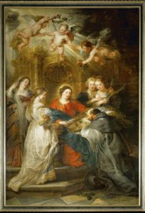 Maria vises til hl. Ildefonso av Peter Paul Rubens